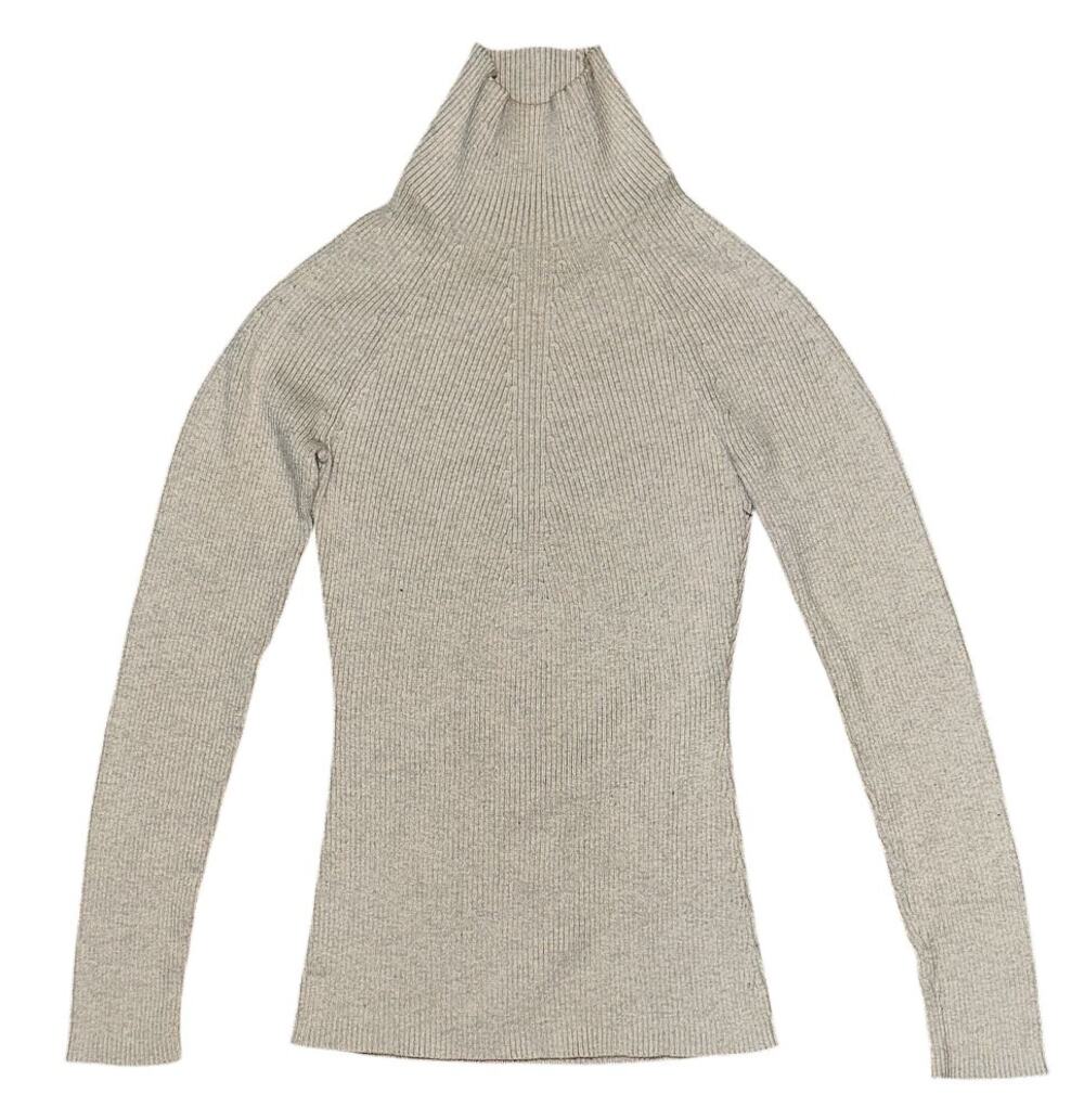 INC International Concepts Beige Mock Neck Turtleneck Sweater Medium